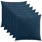 Diivanipadi 6 tk ALMELO tumesinine 55 x 55 cm manchester
