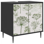 Vannitoa kapp GOTHA Must tamm 60 x 40 x 61 cm Tehispuit