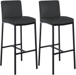 2-osaline baaritoolide komplekt Freeport, tehisnahk, B, tumehall