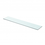 Klaasist riiuliplaat 80 x 15 cm l&auml;bipaistev