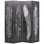 Kokkupandav sirm 160 x 170 cm, suled, must ja valge