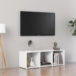 Telerikapp, valge, 107x35x37 cm, puitlaastplaat