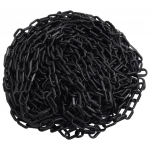 Hoiatuskett, must, plast, 30 m, &oslash;6 mm
