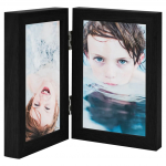 2-osaline pildiraam, must, 2 x (21x29,7 cm)