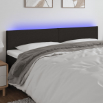 LED-voodipeats, must, 180x5x78/88 cm, kangas