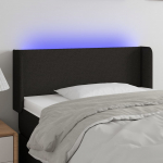 LED-voodipeats, must, 103x16x78/88 cm, kangas
