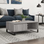 Diivanilaud, hall sonoma tamm, 90 x 60 x 35cm, tehispuit