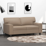 Kahekohaline diivan, cappuccino, 120 cm, kunstnahk
