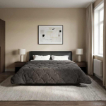 Suvised teki Antratsiit 220 x 260 cm Mikrokiud ja Teddy villa