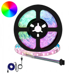 LED Ribad 12 pcs Must ja l&auml;bipaistev 1700 mm Vask ja plastik