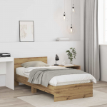 Peatsiga voodiraam Artisan tamm 80 x 200 cm T&ouml;&ouml;deldud puit