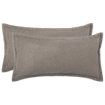 Diivanipadi 2 tk HOUTEN helehall 40 x 70 cm boucl&eacute;