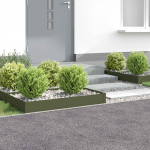 Murupiire 4 tk 100 x 60 x 20 cm Teras Oliiviroheline