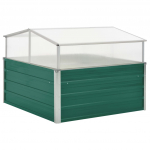 Kasvuhoone roheline 100 x 100 x 77 cm, tsingitud teras