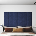 Seinapaneelid 12 tk, sinine, 30 x 30 cm, kangas, 1,08 m&sup2;