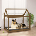 Koeravoodi, meepruun, 101x70x90 cm, m&auml;nnipuit