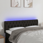 LED-voodipeats, must, 144x7x78/88 cm, kangas