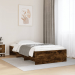 Peatsiga voodiraam, ilma madratsita, suitsutatud tamm 90x200 cm