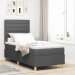LED Voodi madratsiga Tumehall 90 x 190 cm kangas