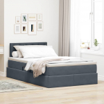 LED-valgusega hoiuvoodi madratsiga Tumehall 120 x 200 cm Samet