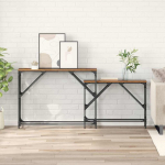 Konsoollaud 2 tk vana puit 100 x 28 x 75 cm tehispuit