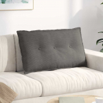 Seljatugi padi helehall 80 x 50 cm korter kangas