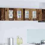 Seinakapp uksega 2 tk vana puit 60 x 31 x 40 cm tehispuit