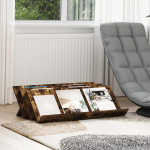 Ajakirja riiul suitsetatud tamm 90 x 53 x 28,5 cm tehispuit