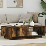 Kohvilaud sahtliga Suitsetatud tamm 95 x 55 x 31 cm Tehispuit
