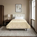 Suvised teki cream 135 x 200 cm Mikrokiud ja Teddy villa
