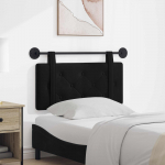 Rippuv voodipeats Seinale kinnitatav Must 90 x 55 x 5 cm Samet