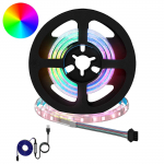 LED Ribad 12 pcs Must ja l&auml;bipaistev 550 mm Vask ja plastik