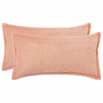 Diivanipadi 2 tk HOUTEN roosa 40 x 80 cm boucl&eacute;