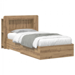 Voodiraam ladustamisega Artisan tamm 80 x 200 cm Tehispuit