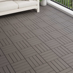Terrassiplaat 11 tk Tume pruun 30 x 30 cm Puitplastik