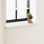 Akna aluskate Valge 100 x 45 x 4,5 cm PVC