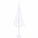 T&auml;hekujuline j&otilde;ulupuu Valge 25 x 25 x 240 cm Plastmass