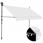 K&auml;sitsi sisset&otilde;mmatav varikatus, LED, 300 cm, kreemjasvalge