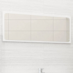 Vannitoa peeglikapp, valge, 90 x 1,5x 37 cm, puitlaastplaat