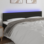 LED-voodipeats, must, 180x5x78/88 cm, kangas