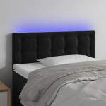 LED-voodipeats, must, 80x5x78/88 cm, samet