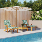 Terrassitooli istmepadjad 2 tk, lehemuster, oxford kangas