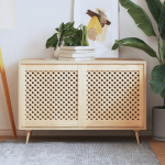 Kapiuksed, v&otilde;rega disain 2 tk, 59,5 x 61,5 cm, m&auml;nnipuit