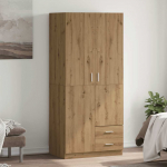 RIIDEKAPP ARTISAN OAK 80X52X180 CM ENGINEERED WOOD