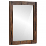 Vannitoa peegel seinale kinnitatav pruun 70 x 50 x 2,5 cm