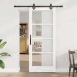 Liuguks valge 83 x 202 cm puit ja metall