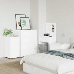 Hoiukapp valge 40 x 48 x 81 cm tehispuit