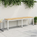 Aiapink 161 x 35 x 45 cm Tugev akatsiapuu Valge Ristk&uuml;lik