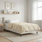 Talve tek Rapistatud cream 155 x 200 cm Mikrokiud