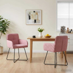 S&ouml;&ouml;gitoa Toolid 2 pcs Samet Roosa 59 x 56,5 x 86 cm